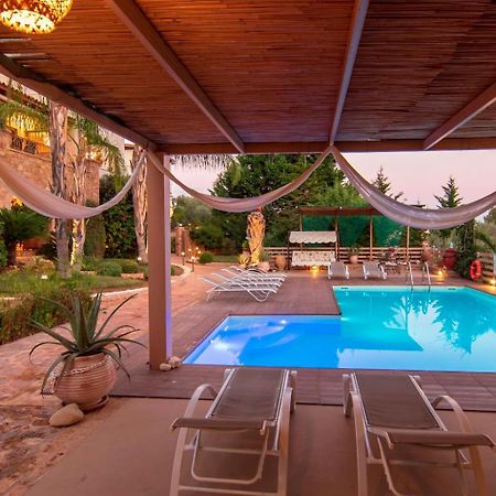 Villa Maira Luxurious With Private Swimming Pool Korfos Exterior photo