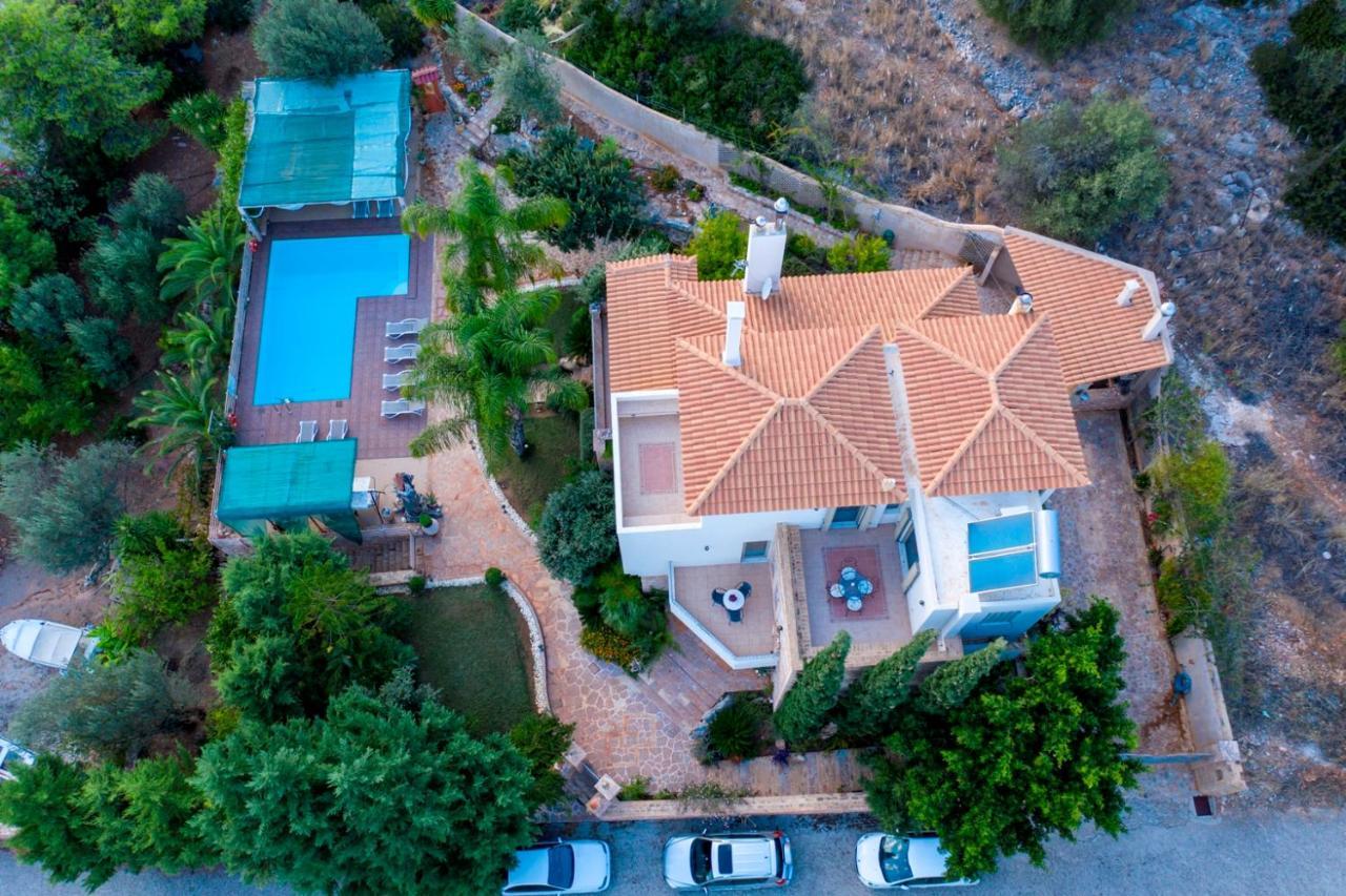 Villa Maira Luxurious With Private Swimming Pool Korfos Exterior photo