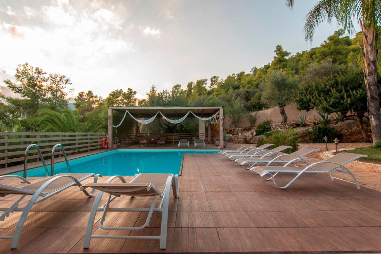 Villa Maira Luxurious With Private Swimming Pool Korfos Exterior photo