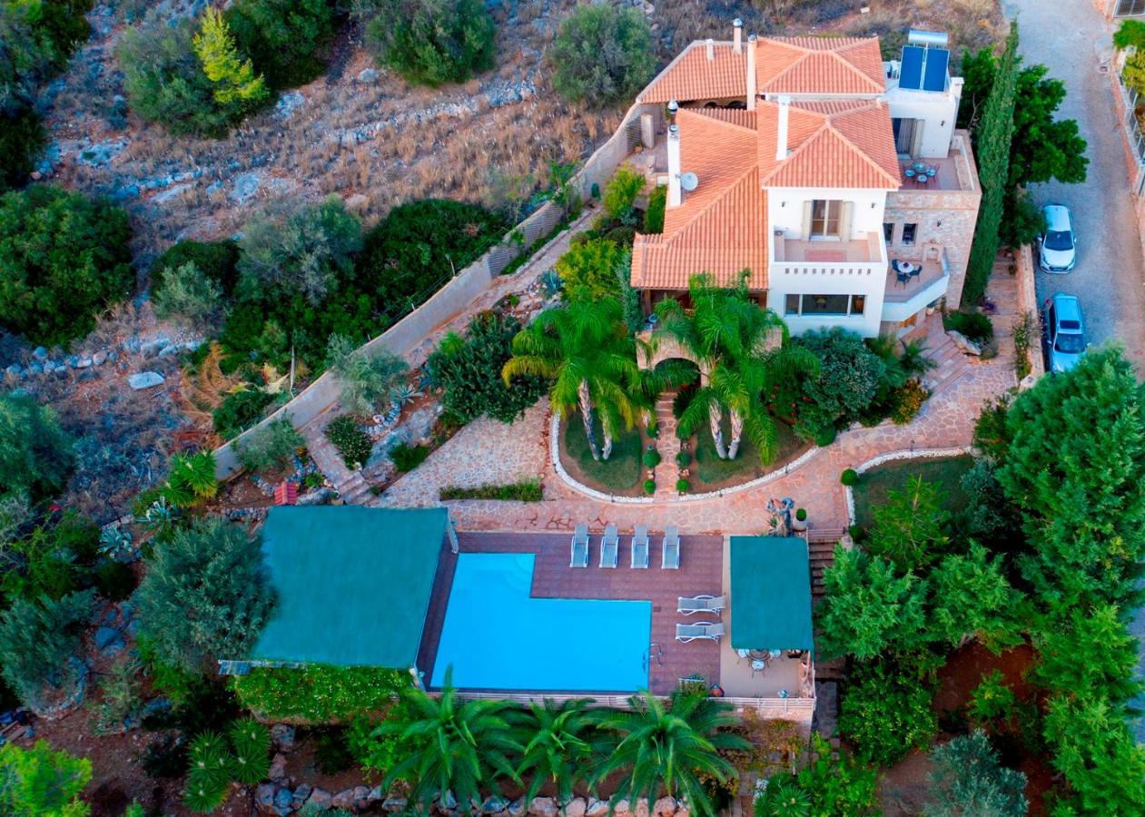 Villa Maira Luxurious With Private Swimming Pool Korfos Exterior photo