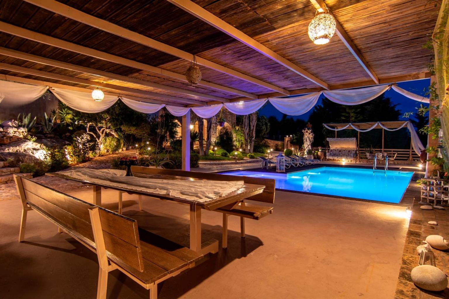 Villa Maira Luxurious With Private Swimming Pool Korfos Exterior photo