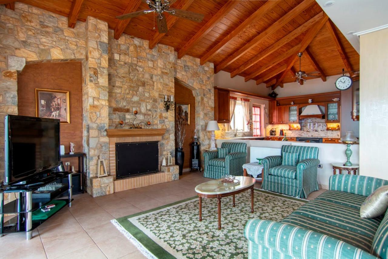 Villa Maira Luxurious With Private Swimming Pool Korfos Exterior photo