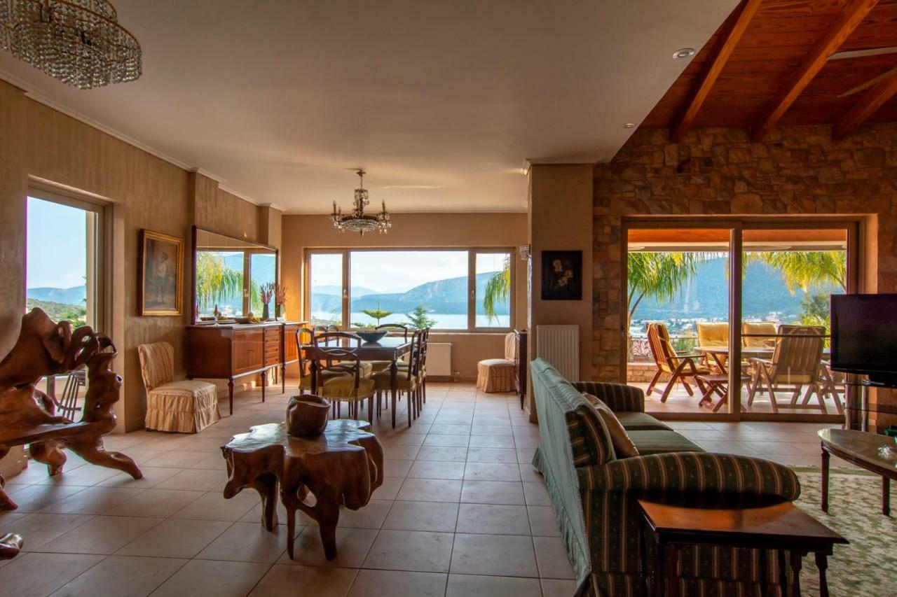Villa Maira Luxurious With Private Swimming Pool Korfos Exterior photo